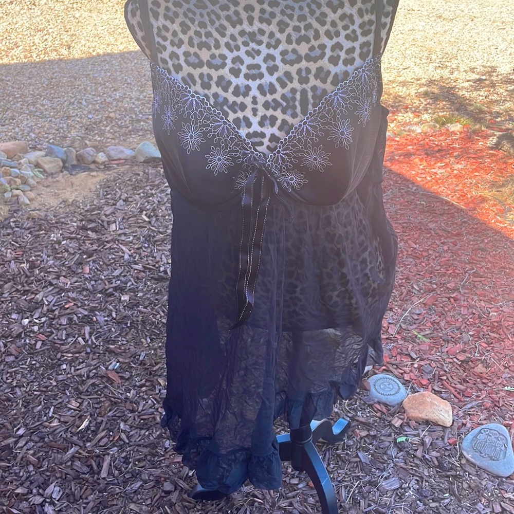 Sheer Black Teddy